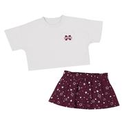  Mississippi State Colosseum Toddler Star League Tee And Skort Set