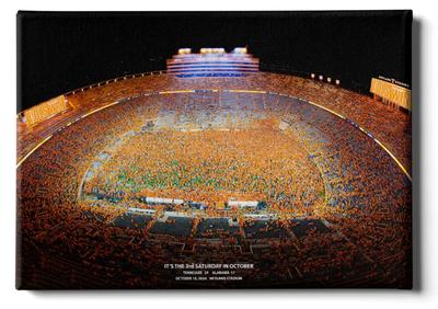 Tennessee vs. Alabama 2024 3rd Saturday in October College Wall Art Canvas - 24x16