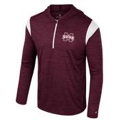  Mississippi State Colosseum Dozer Hooded Windshirt 1/2 Zip