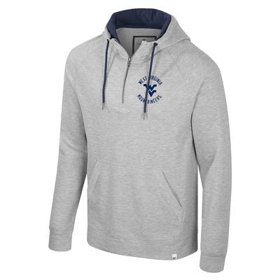 West Virginia Colosseum Switch Quilted 1/4 Zip Hoodie