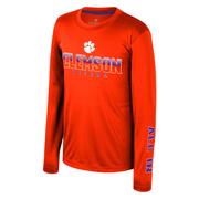  Clemson Colosseum Youth Armada Poly Long Sleeve Tee