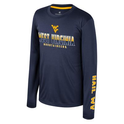 West Virginia Colosseum YOUTH Armada Poly Long Sleeve Tee