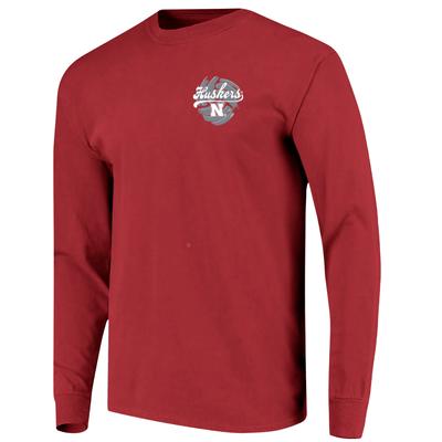 Nebraska Volleyball Comfort Colors LS Tee