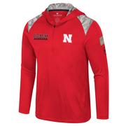  Nebraska Colosseum Oht 1/4 Zip Hooded Windshirt