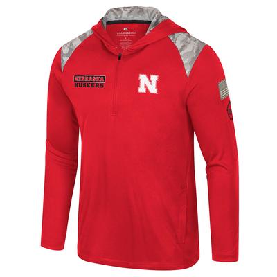 Nebraska Colosseum OHT 1/4 Zip Hooded Windshirt