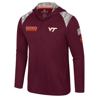 Virginia Tech Colosseum OHT 1/4 Zip Hooded Windshirt