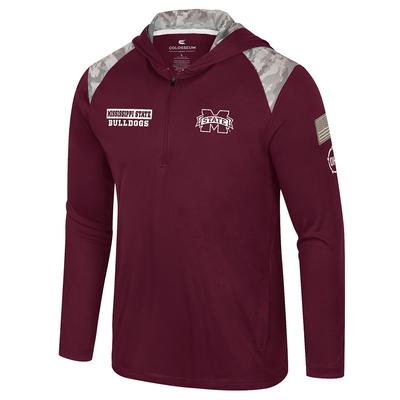 Mississippi State Colosseum OHT 1/4 Zip Hooded Windshirt