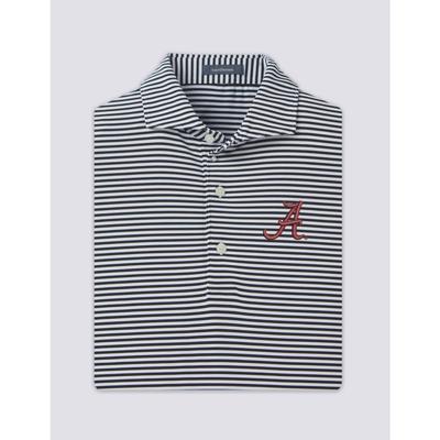 Alabama Turtleson Cooper Stripe Performance Polo