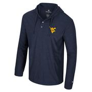  West Virginia Colosseum Oh Snap Hooded Henley