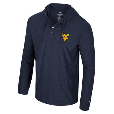 West Virginia Colosseum Oh Snap Hooded Henley