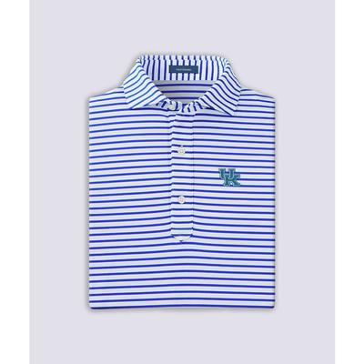 Kentucky Turtleson Gus Stripe Performance Polo