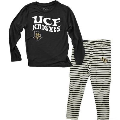 UCF Wes And Willy Infant Top With Stripe Capri Pants Set