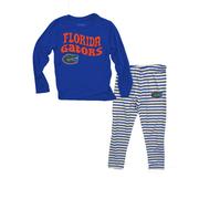  Florida Wes And Willy Infant Top With Stripe Capri Pants Set