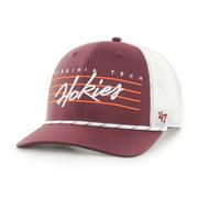  Virginia Tech 47 Brand Downburst Rope Trucker Snapback Cap