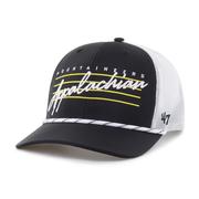  App State 47 Brand Downburst Rope Trucker Snapback Cap