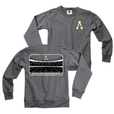 App State Wes And Willy Toddler Tri-Blend French Terry Crew