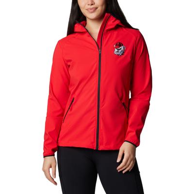 Georgia Columbia Women's Collegiate Heather Canyon II Softshell Jacket