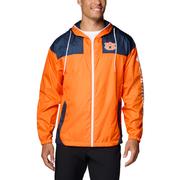  Auburn Columbia Flash Challenger Ii Windbreaker Jacket