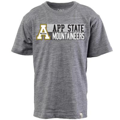 App State Wes And Willy Kids Cloudy Yarn Tee