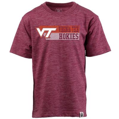 Virginia Tech Wes And Willy YOUTH Cloudy Yarn Tee