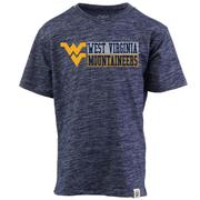  West Virginia Wes And Willy Kids Cloudy Yarn Tee