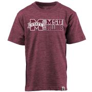  Mississippi State Wes And Willy Kids Cloudy Yarn Tee