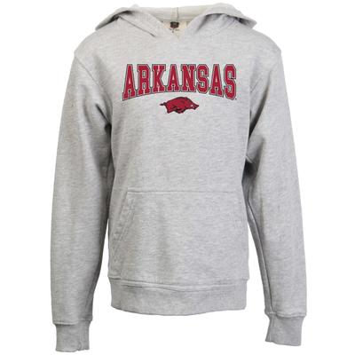 Arkansas Wes And Willy Kids Arch Over Mascot Hoodie