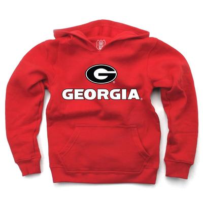 Georgia Wes And Willy Toddler Logo Wordmark Hoodie