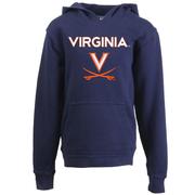  Virginia Wes And Willy Kids Wordmark Logo Hoodie