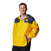  West Virginia Columbia Flash Challenger Ii Windbreaker Jacket