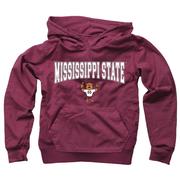  Mississippi State Wes And Willy Kids Arch Over Mascot Hoodie