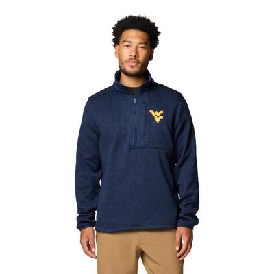 West Virginia Columbia Sweater Weather Half Zip Pullover