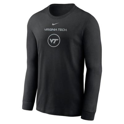 Virginia Tech Nike Dri-Fit Legend Basketball Practice Long Sleeve Tee