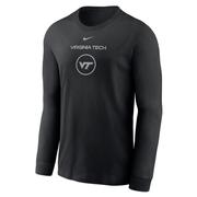  Virginia Tech Nike Dri- Fit Legend Basketball Practice Long Sleeve Tee