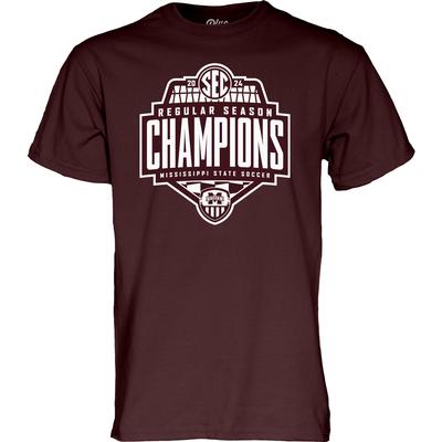 Mississippi State 2024 Women's Soccer SEC Regular Season Champions Shield Logo Tee