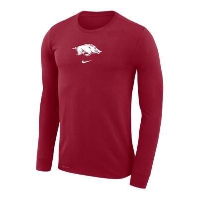 Arkansas Nike Dri-Fit Long Sleeve Shooting Shirt