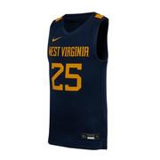  West Virginia Nike Youth Basketball # 25 Jersey