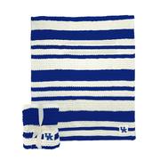  Kentucky Logo Brands Cableknit Stripe Blanket