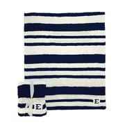  Etsu Logo Brands Cableknit Stripe Blanket