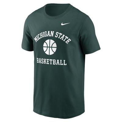 Michigan State Nike Cotton Basketball Icon Tee PRO_GREEN