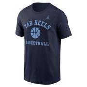  Unc Jordan Brand Cotton Basketball Icon Tee