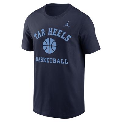 UNC Jordan Brand Cotton Basketball Icon Tee