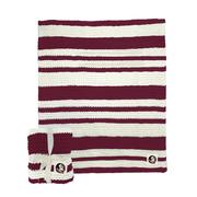  Florida State Logo Brands Cableknit Stripe Blanket