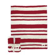  Arkansas Logo Brands Cableknit Stripe Blanket