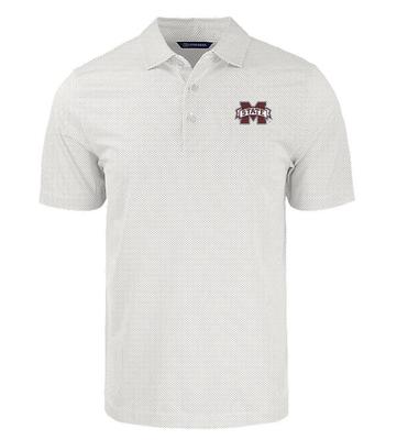 Mississippi State Cutter & Buck Big & Tall Pike Symmetry Print Polo