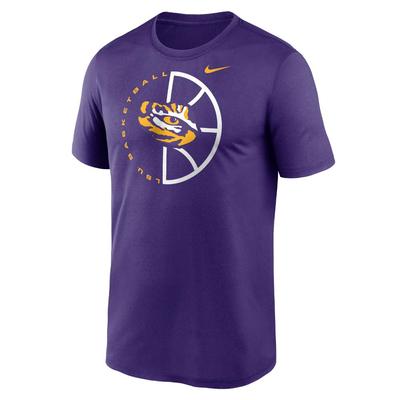 LSU Nike Legend Basketball Icon Tee