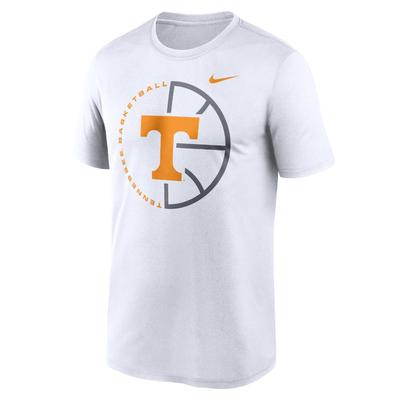 Tennessee Nike Legend Basketball Icon Tee WHITE