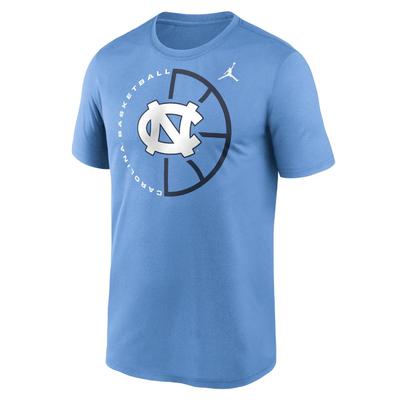 UNC Jordan Brand Legend Basketball Icon Tee VALOR_BLUE