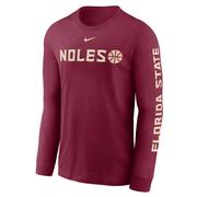  Florida State Nike Cotton Basketball Icon Long Sleeve Tee