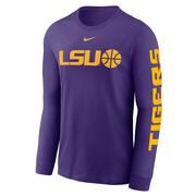  Lsu Nike Cotton Basketball Icon Long Sleeve Tee